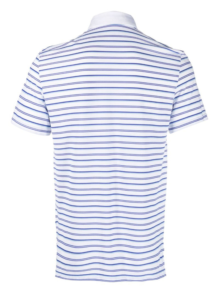 White Rlx Striped Golf Polo Shirt