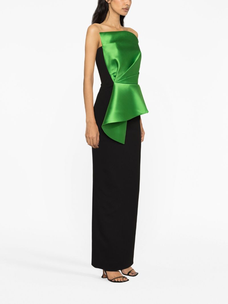 Black Zuri Strapless Maxi Dress