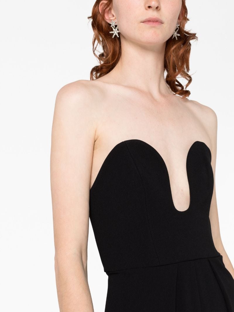 Black Anelli Strapless Jumpsuit