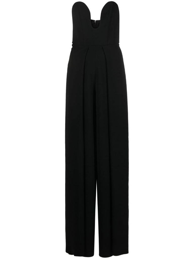 Black Anelli Strapless Jumpsuit