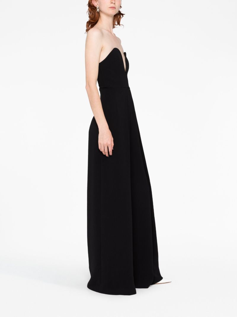 Black Anelli Strapless Jumpsuit