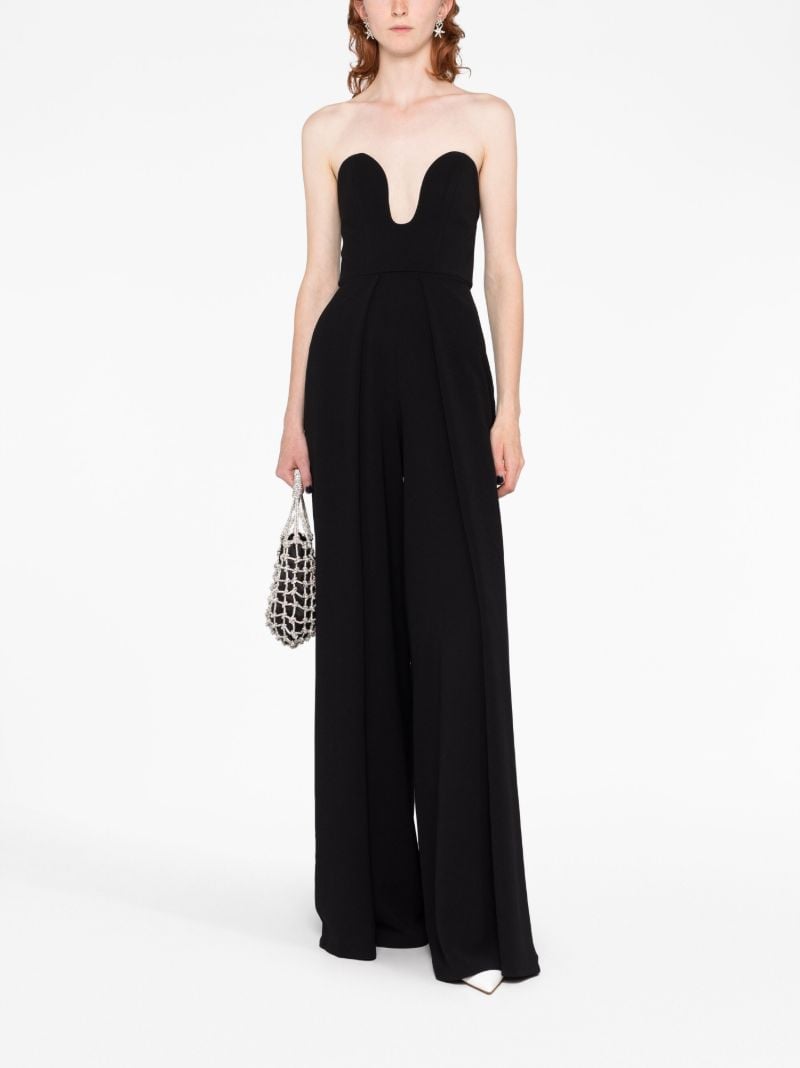 Black Anelli Strapless Jumpsuit