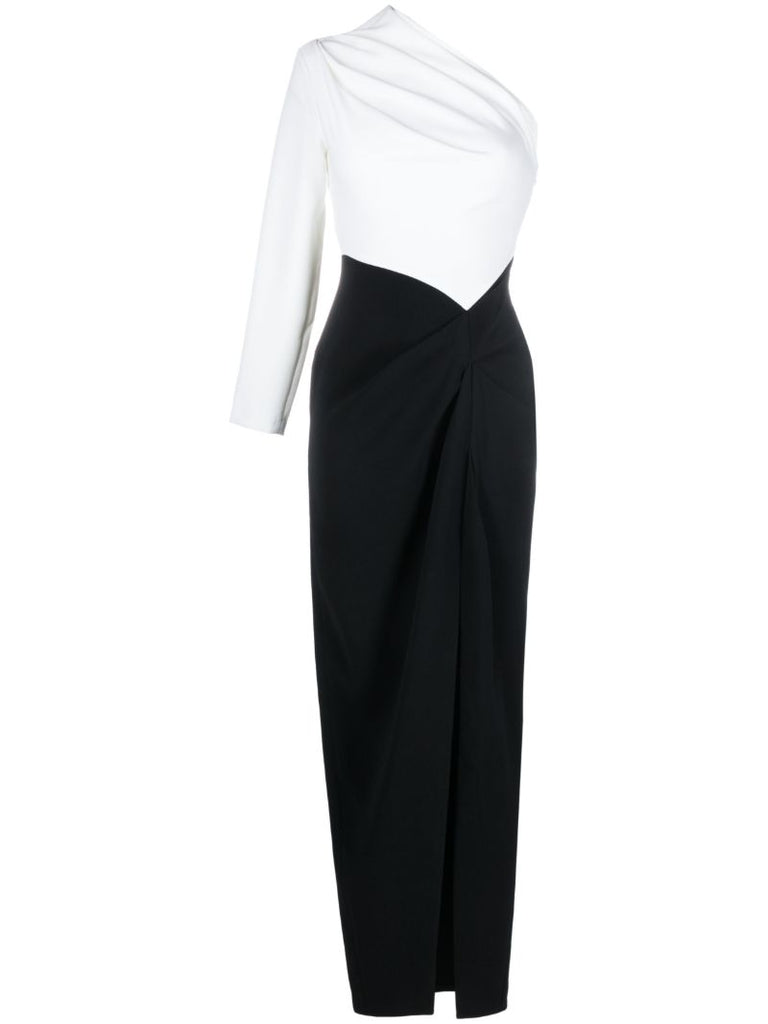 White Lilly One-shoulder Maxi Dress