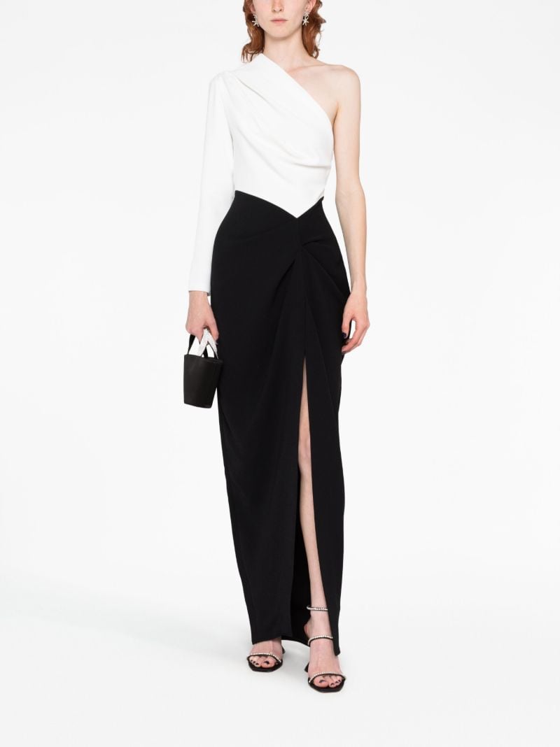 White Lilly One-shoulder Maxi Dress
