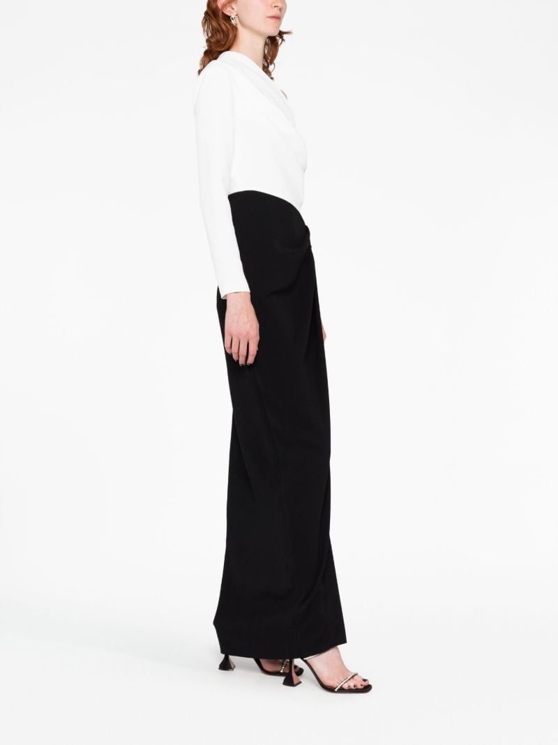 White Lilly One-shoulder Maxi Dress
