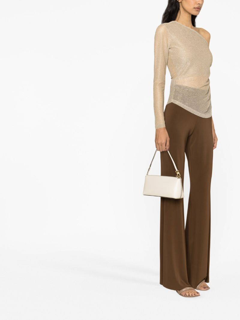 Gold-tone Sparkling One-shoulder Top