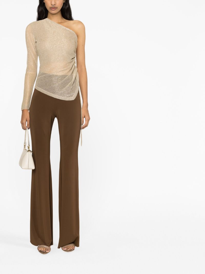 Gold-tone Sparkling One-shoulder Top