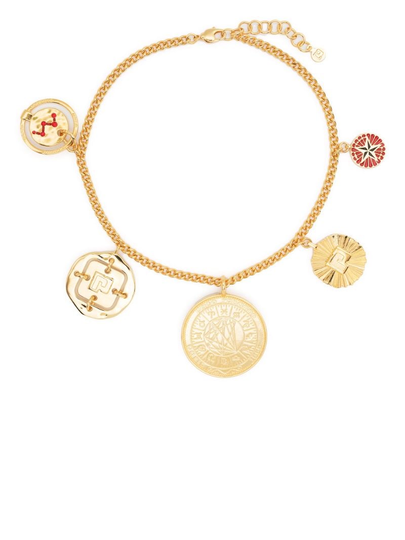 Gold-tone Medal Necklace