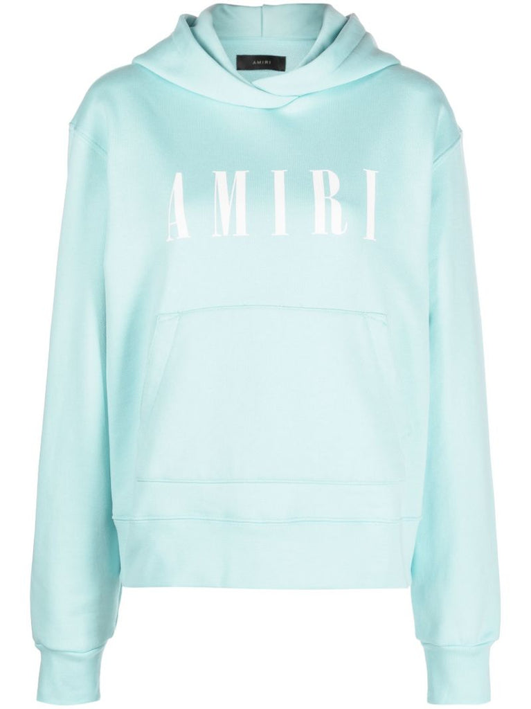 Green Logo-print Cotton Hoodie