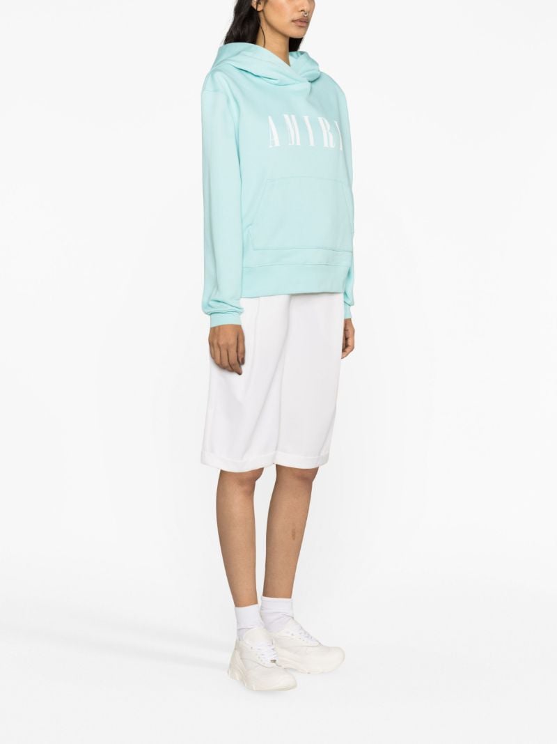 Green Logo-print Cotton Hoodie