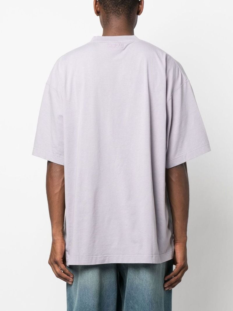 Purple Logo Print T-shirt