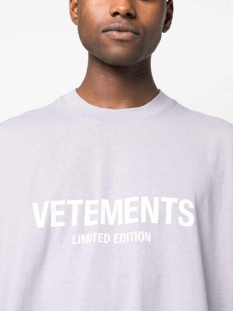 Purple Logo Print T-shirt