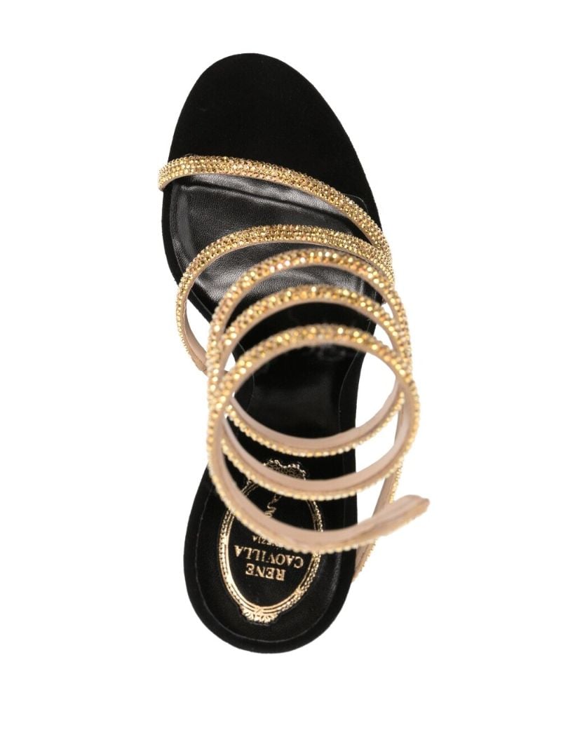 Black 120 Ankle Strap Sandals