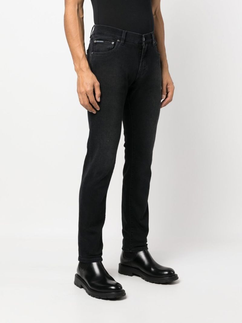 Black Dg Essentials Skinny Jeans