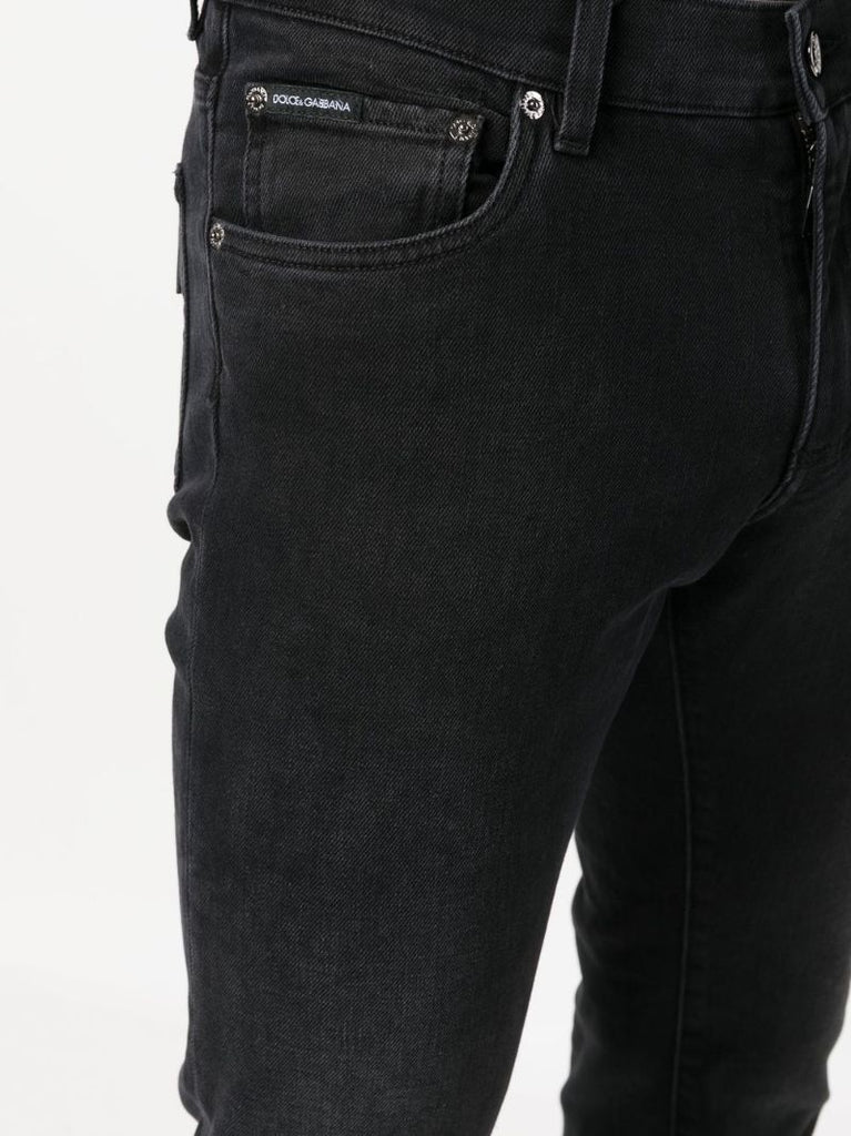 Black Dg Essentials Skinny Jeans