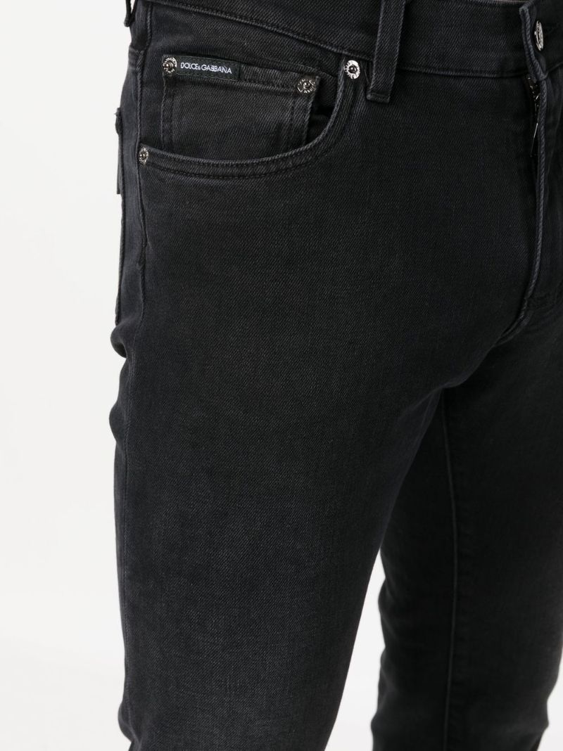 Black Dg Essentials Skinny Jeans