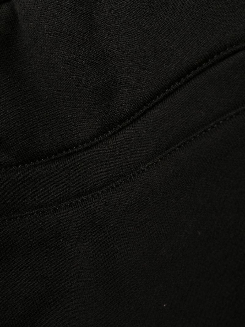Black Medusa Print Tapered Track Pants