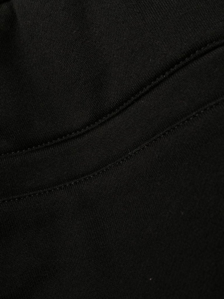 Black Medusa Print Tapered Track Pants