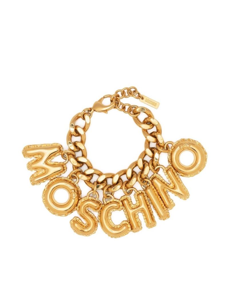 Gold-tone Inflatable Lettering Bracelet