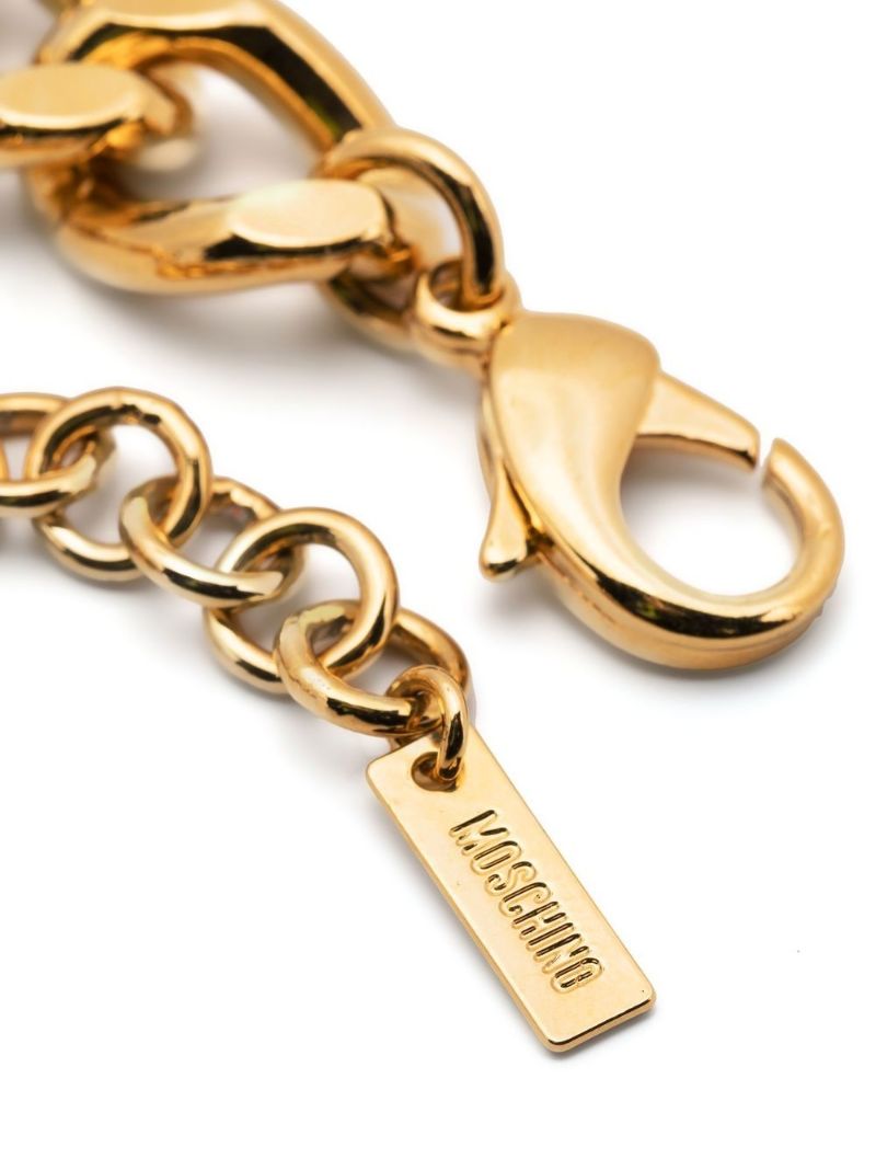 Gold-tone Inflatable Lettering Bracelet