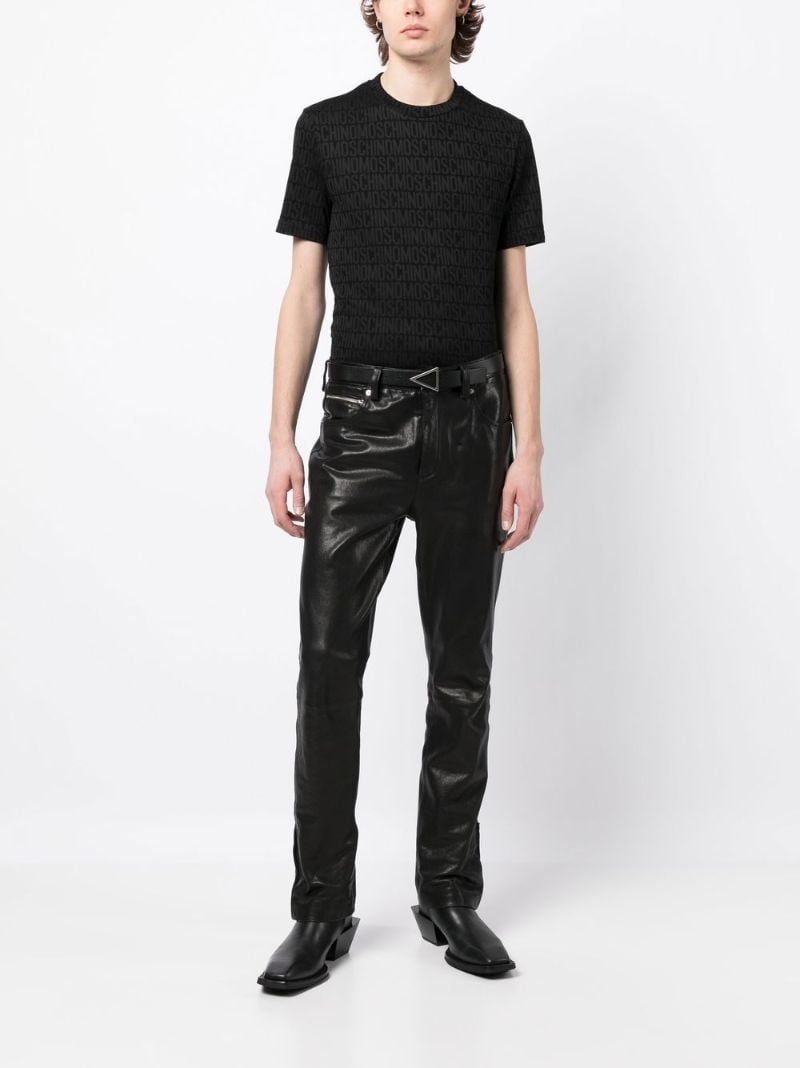 Black Logo Print Cotton T-shirt