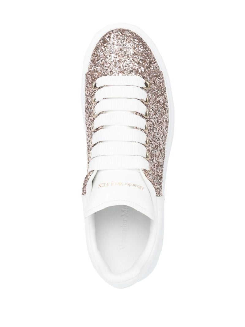 Gold and White Oversized Sneakers