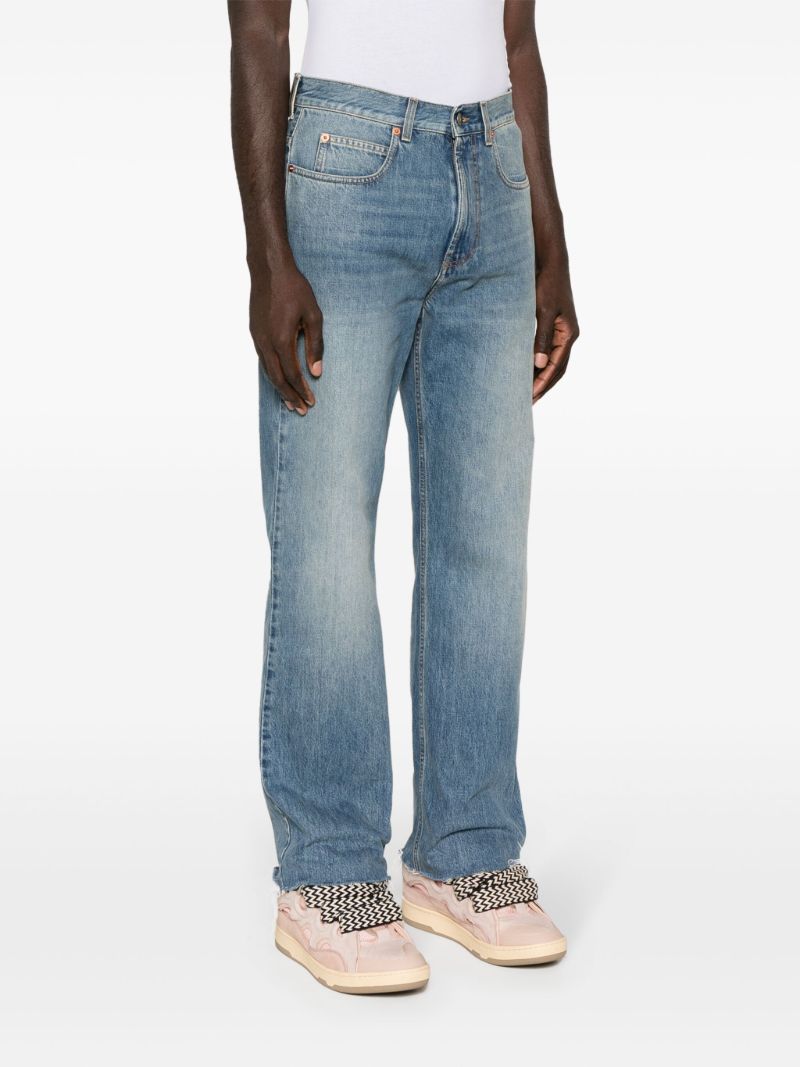 Blue Straight-leg Jeans