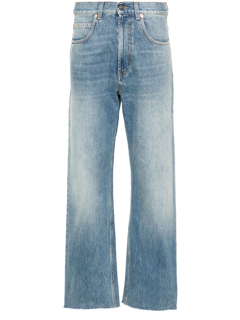 Blue Straight-leg Jeans