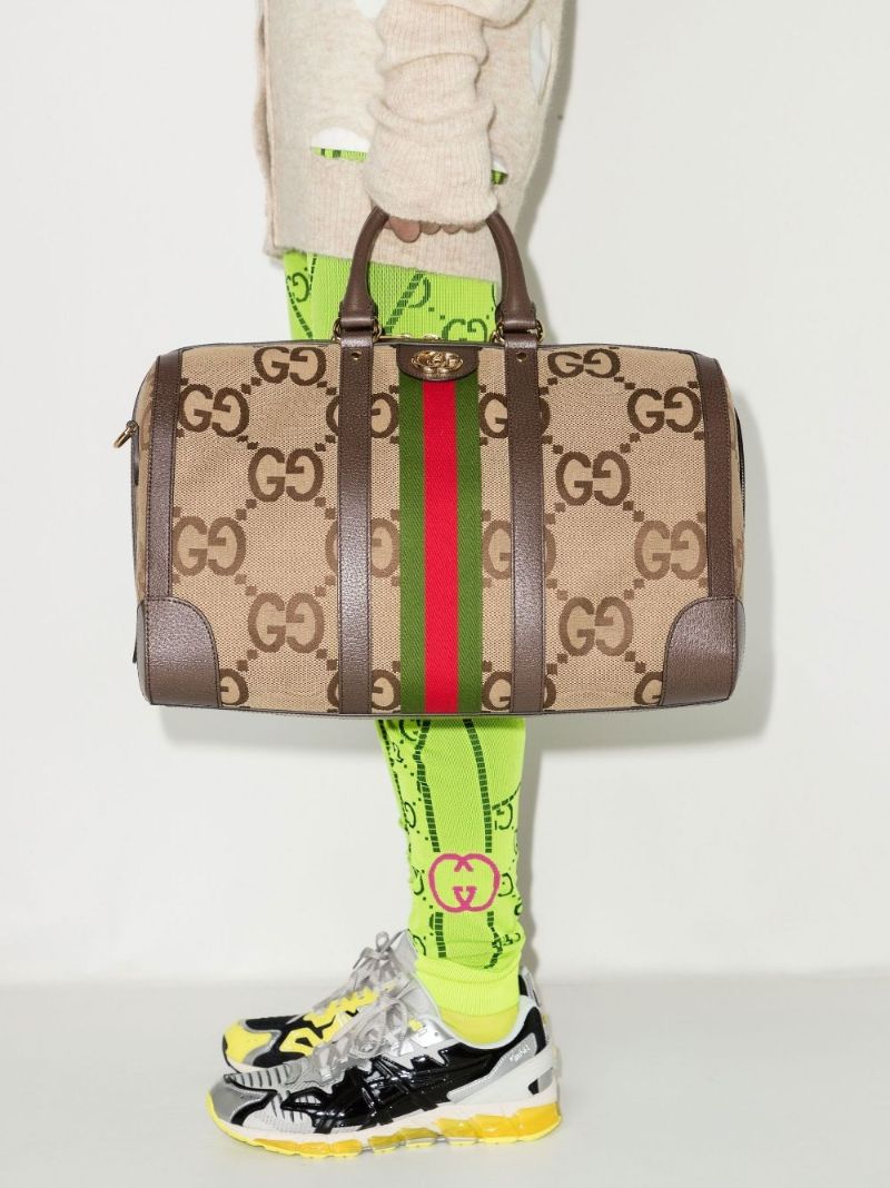 Brown Jumbo Gg Supreme Canvas Holdall Bag