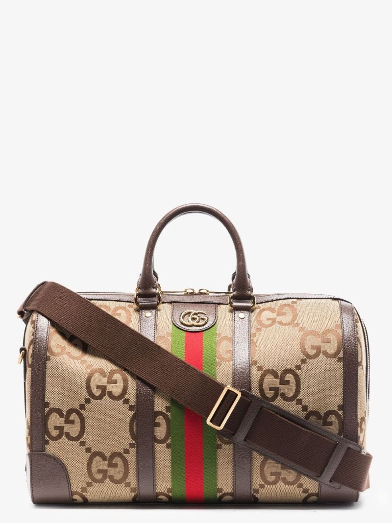 Brown Jumbo Gg Supreme Canvas Holdall Bag