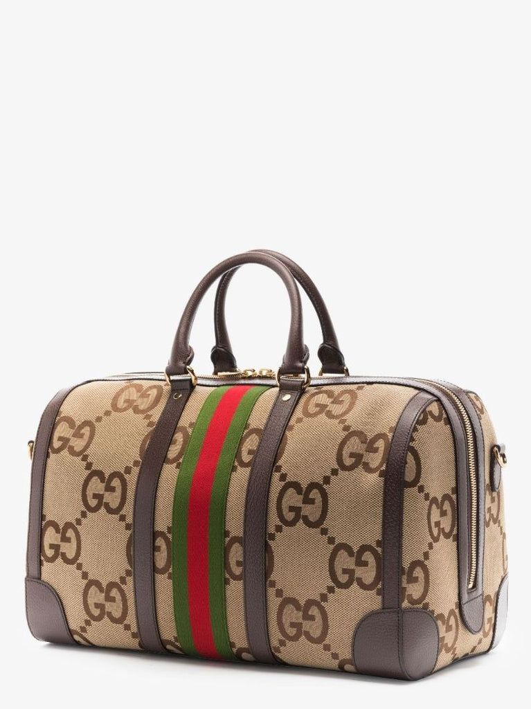 Brown Jumbo Gg Supreme Canvas Holdall Bag