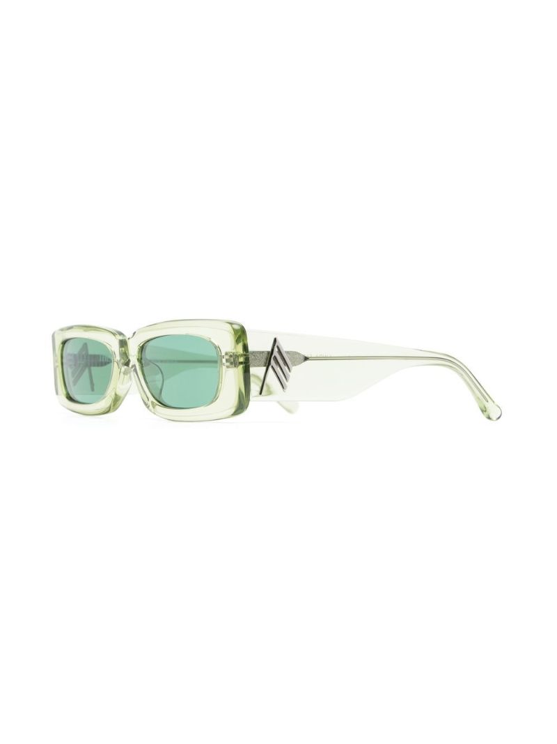 X Linda Farrow Green Marfa Sunglasses