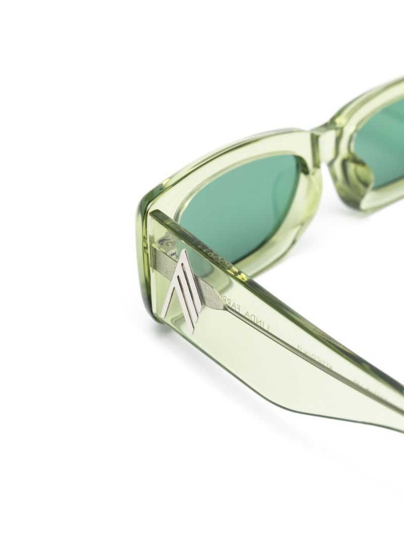 X Linda Farrow Green Marfa Sunglasses