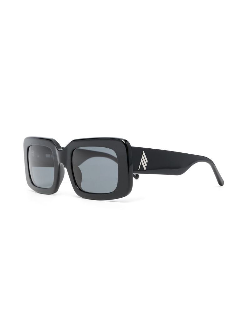 Black Jorja Square-frame Sunglasses