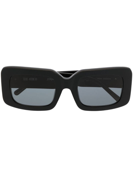 Black Jorja Square-frame Sunglasses