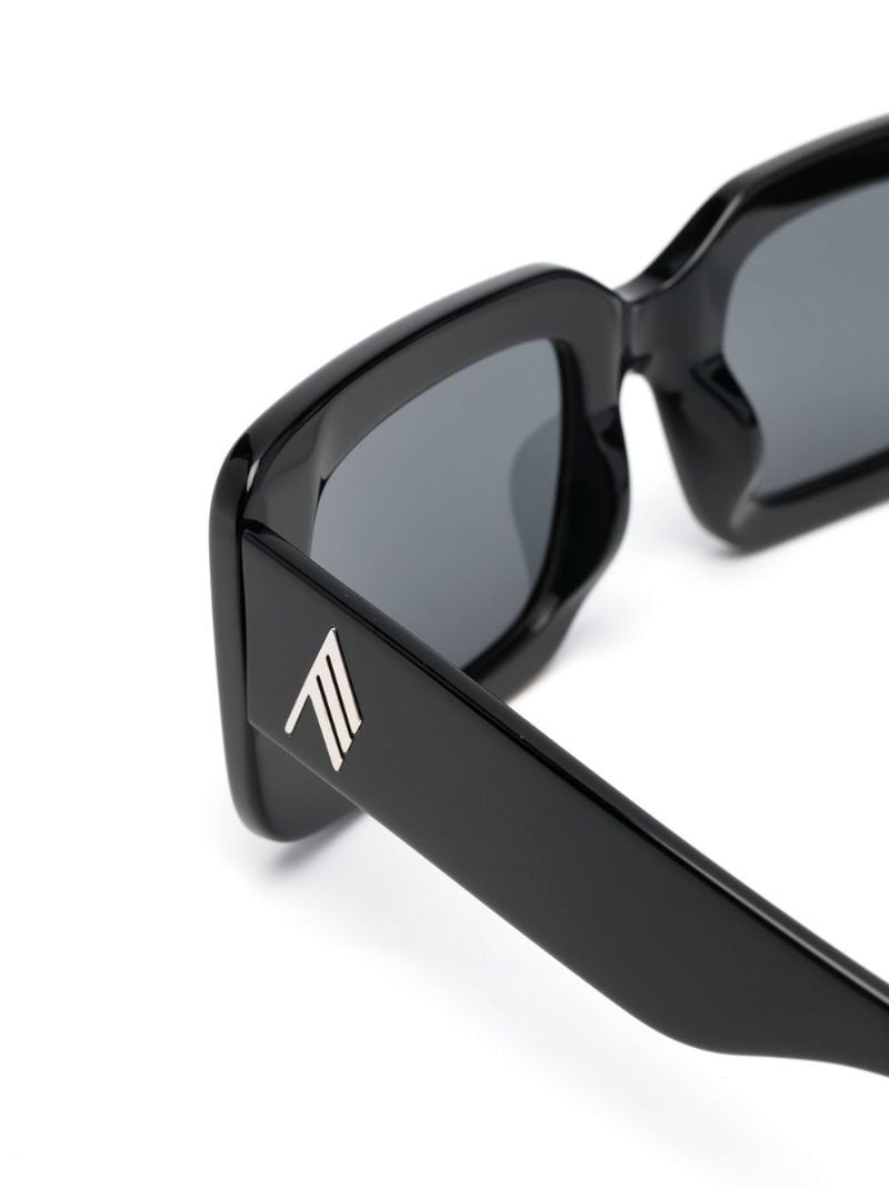 Black Jorja Square-frame Sunglasses