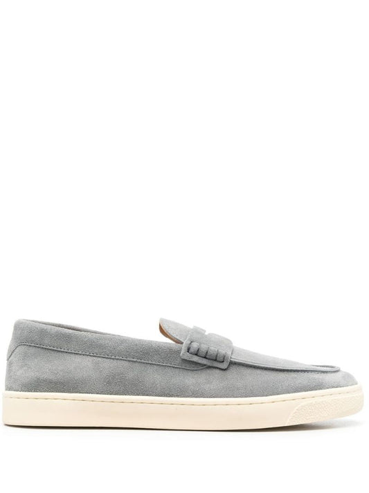 Grey Suede Penny Loafer Sneakers