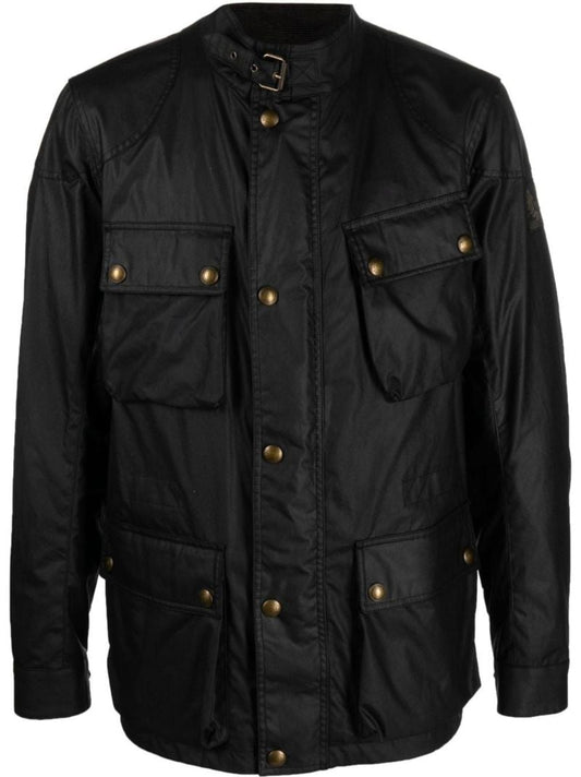 Black Fieldmaster Wax Cotton Jacket