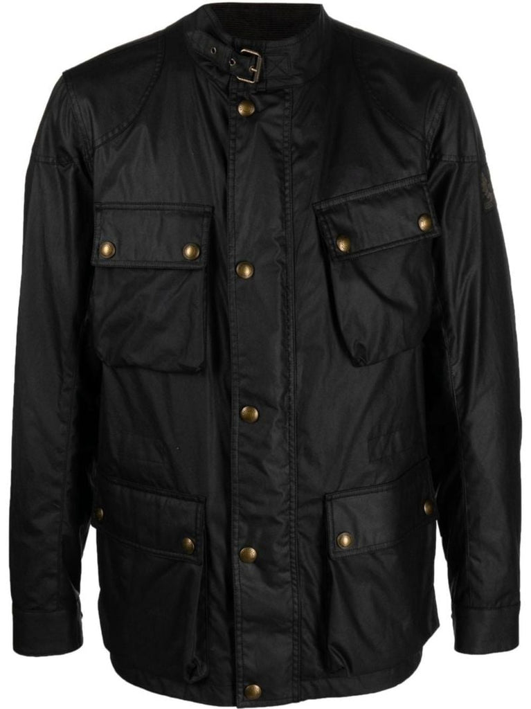 Black Fieldmaster Wax Cotton Jacket