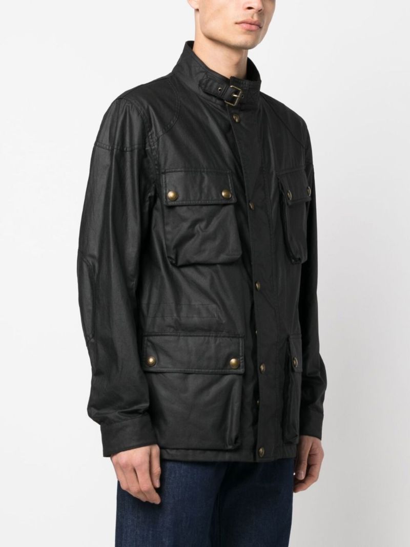 Black Fieldmaster Wax Cotton Jacket