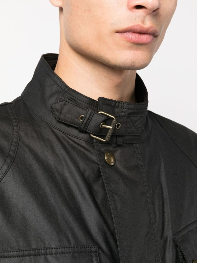 Black Fieldmaster Wax Cotton Jacket