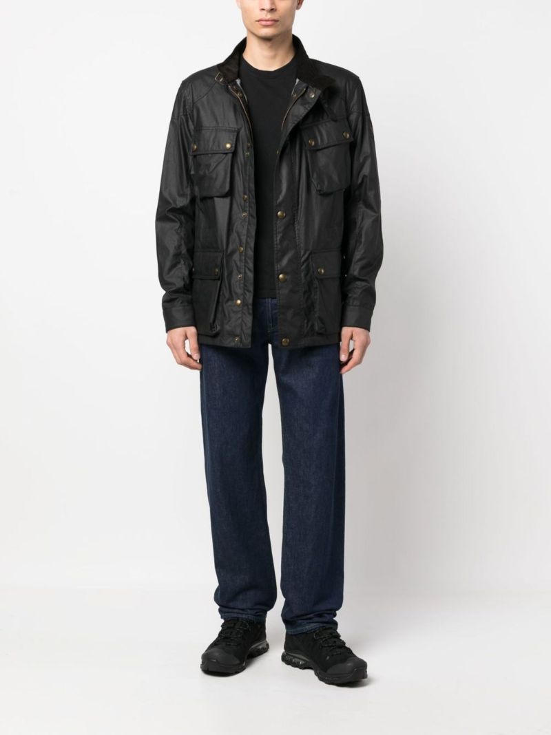 Black Fieldmaster Wax Cotton Jacket