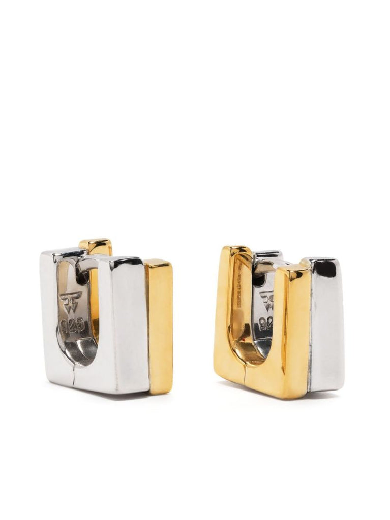 Sterling Silver Step Duo Huggie Earrings