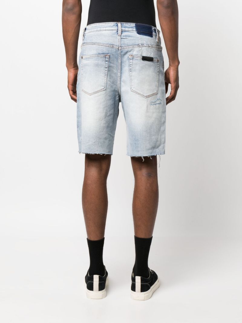 Blue Wolf Distressed Denim Shorts