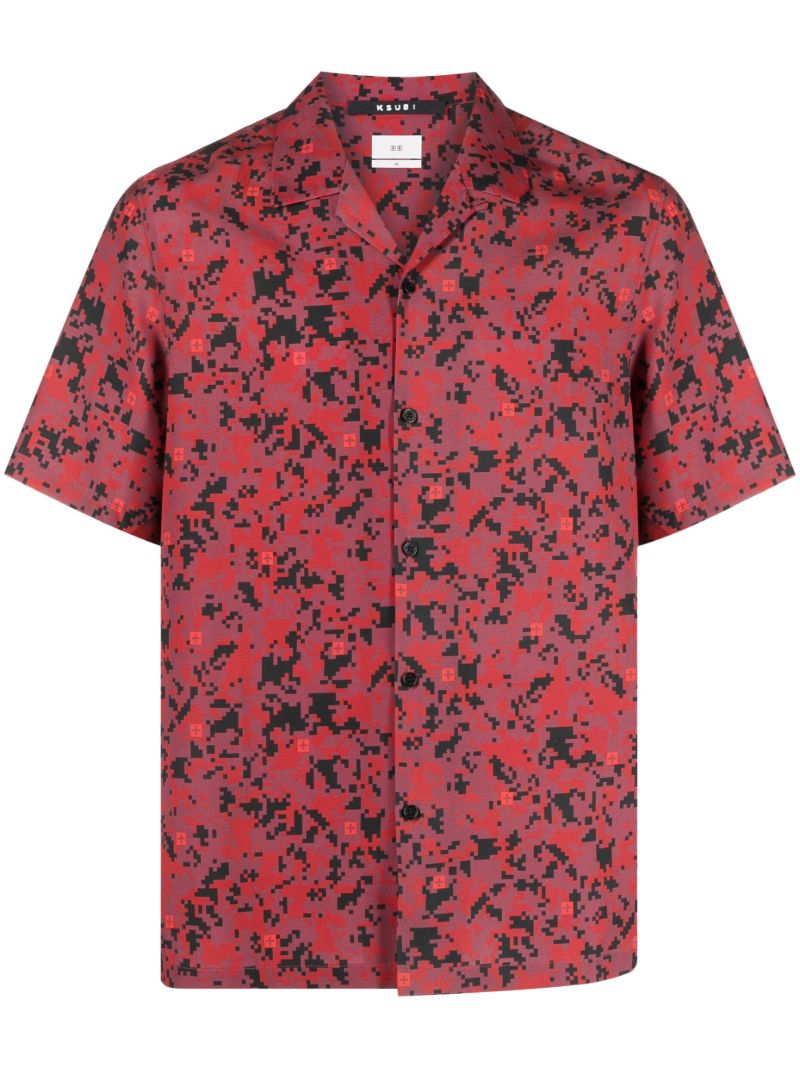 Red Digi Resort Shirt