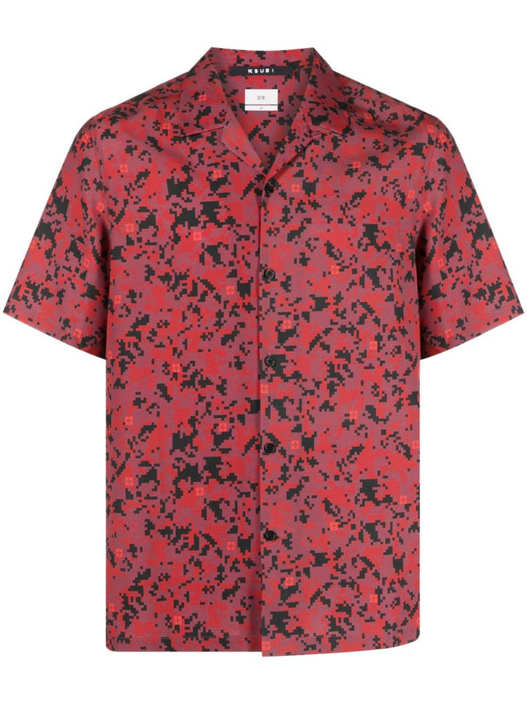 Red Digi Resort Shirt