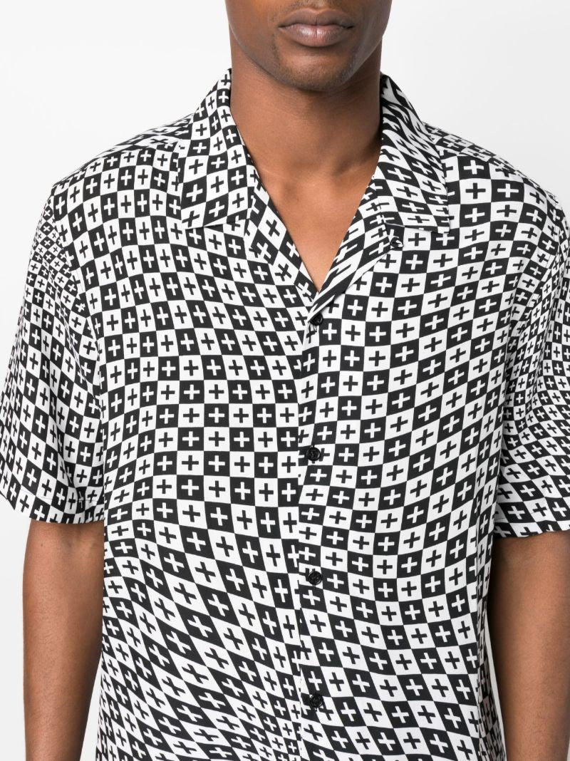 Black Check Out Resort Short Sleeve Shirt