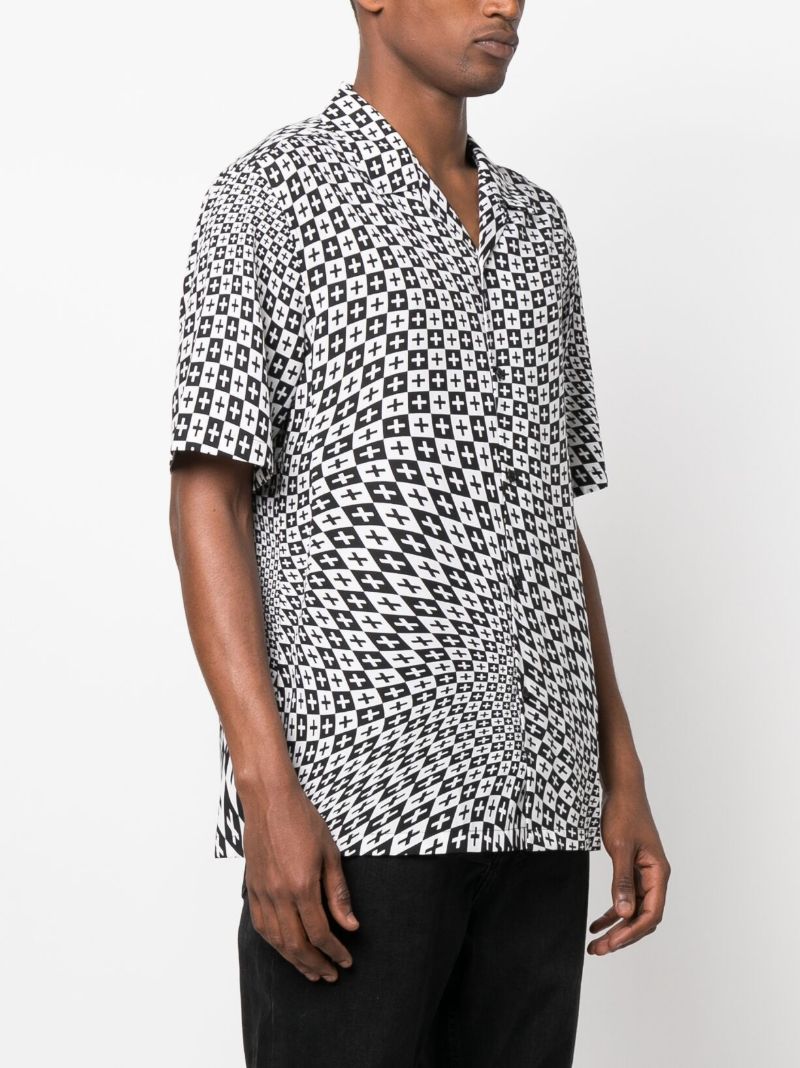 Black Check Out Resort Short Sleeve Shirt