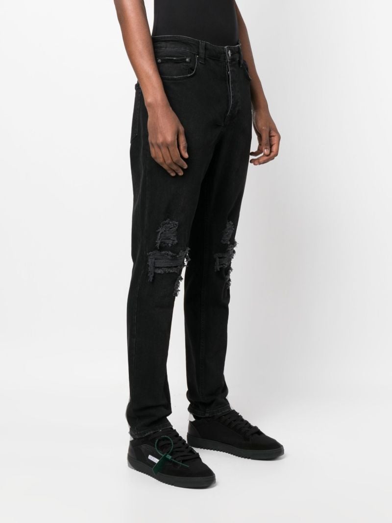 Black Wolfgang Tapered Slim-leg Jeans