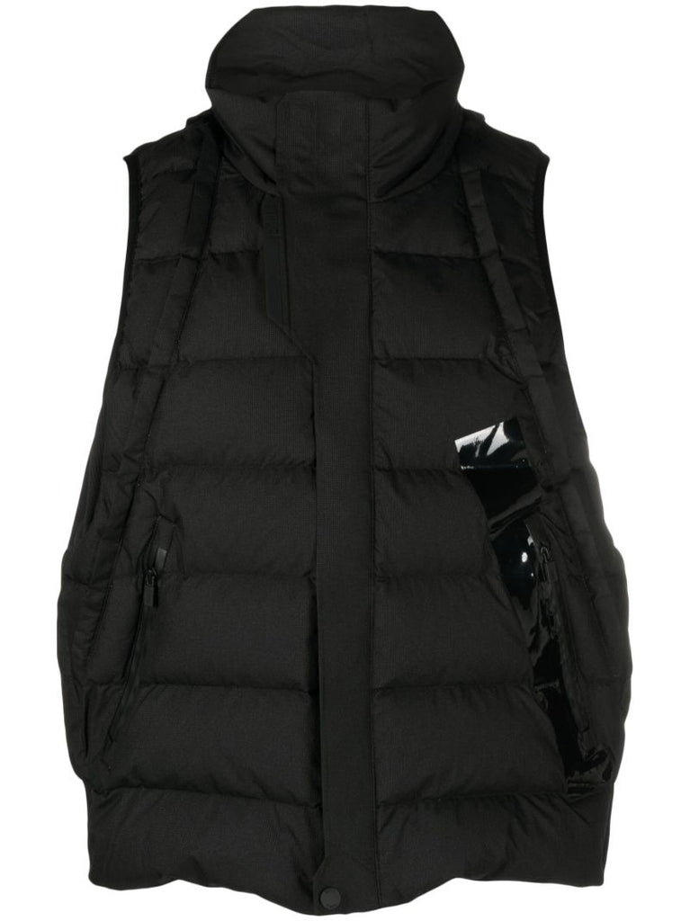 Black Padded Down Vest